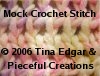 Mock Crochet Stitch by Tina Edgar