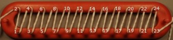 Zig Zag (slant) stitch pattern diagonal wrap